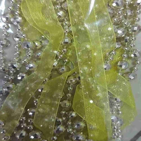 Украшение новогоднее "Бусы" 2,6м золото РД17473