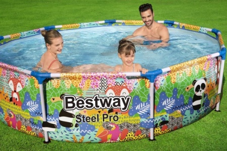 Бассейн каркасный 274х66см Steel Pro,3221л, Bestway