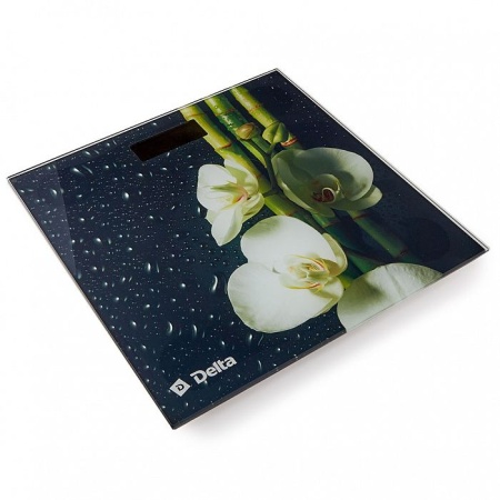 Весы напольные электронные DELTA D-9219/1 "Цветущий бамбук": 180 кг, 30х30см