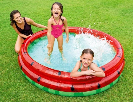 Бассейн детский надувной Intex,168х38см "Арбуз" 581л, от 2 лет, уп.6