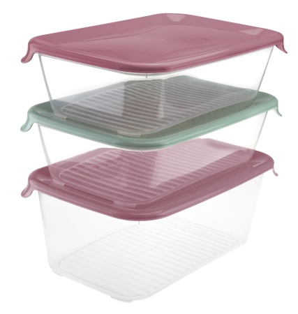 Контейнер 0,5л для продуктов ПРАКТИК Микс (разноцветный)