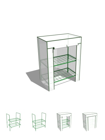 Парник на подоконник 2 полки Парник на подоконник 2 полки