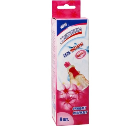 Освежитель WC  Гелевый с дозатором "Свежинка" цветы 