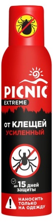 Аэрозоль от клещей, 150 мл Picnic Extreme