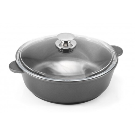 Жаровня 280мм АЛА  со стеклянной крышкой