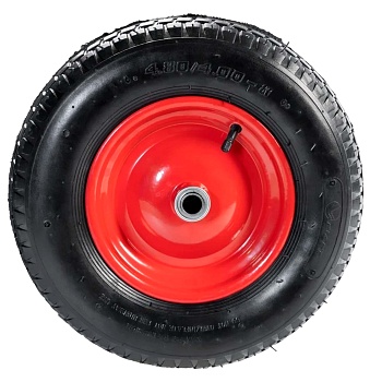 Колесо 4.80/4.00-8, камерное с подшипником 20мм, для тачки 12110 обод металл
