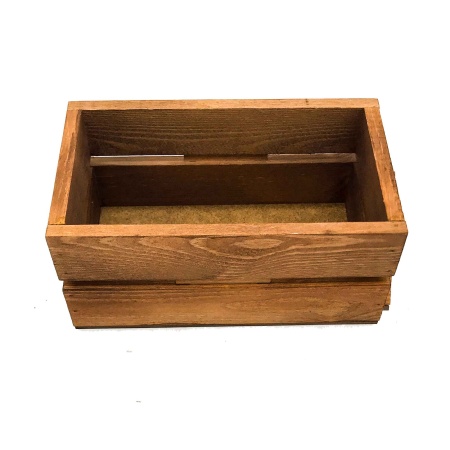 Ящик декоративный окрашенный 20х12х9см ДомВуд Мокко Сосна С54/Д54