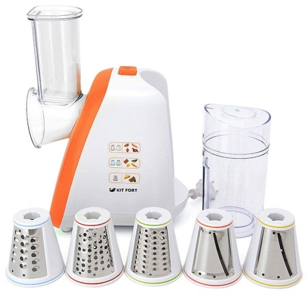 КТ-1318-2 1318-2-KT Терка электрическая, Kitfort .Мощность: 150 Вт.Время непрерывной работы: 10 мину.оранжевая