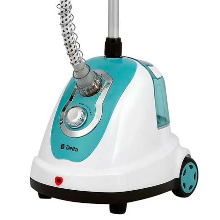 Отпариватель 2000Вт, электрический DELTA DL-2016S белый с серо-голубым: резервуар д/воды-1,4л,(3)