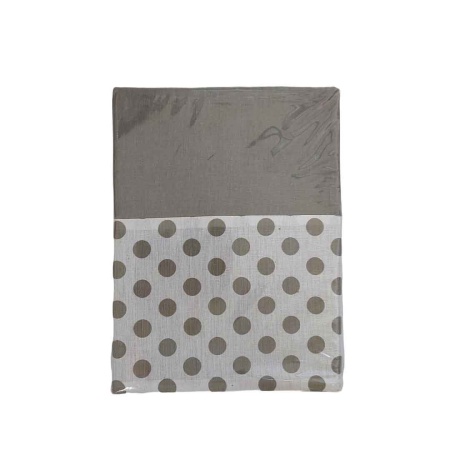 Скатерть из рогожки 180*220 ДомВелл Акцент Горошек 568/7