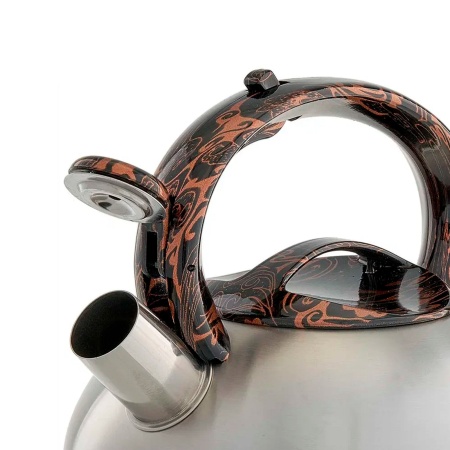 Чайник 2,5л, нержавеющая сталь со свистком,сатин WEBBER BE-0601