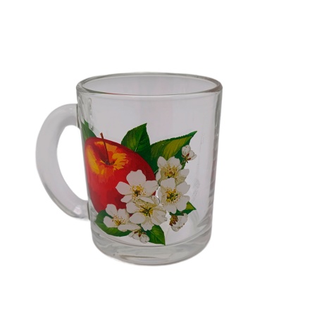 Кружка 320мл Чайная Цветы и фрукты
