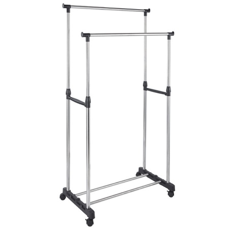 Вешалка напольная для одежды две перекладины  800х430х1550мм