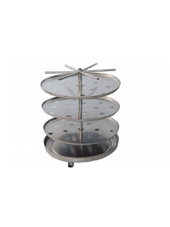 Коптильня бытовая "Аромат" КНГ-14 ГОРЯЧЕГО КОПЧЕНИЯ НЕРЖ. СТАЛЬ (14 литров, круглая, шпагат, сетка и ЩЕПА В ПОДАРОК!) УЗБИ г. Челябинск