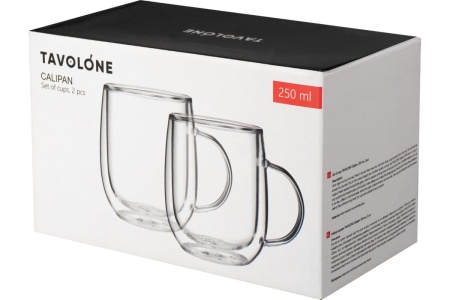 Набор кружек 2шт 250мл TAVOLONE Calipan