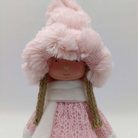 Девочка декоративная новогодняя  10х10х37см РД18485