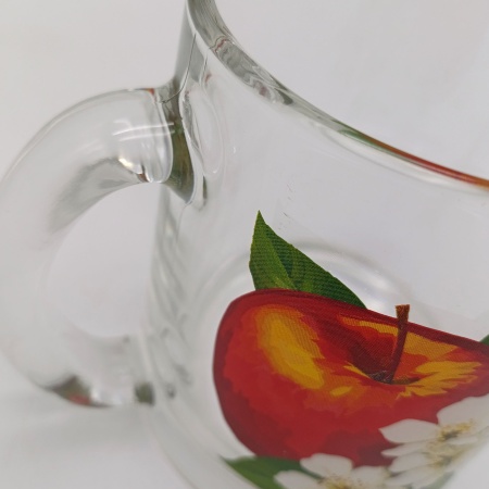 Кружка 320мл Чайная Цветы и фрукты