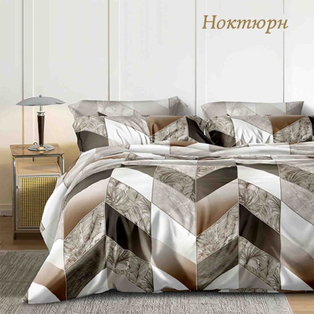 Комплект постельного белья 1,5 (70*70) ДомВелл Бязь Рустик 3076 Ноктюрн