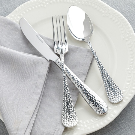 ЦБ-00001244 Riba Набор столовых приборов 18 шт (нож-6шт, ложка-6шт, вилка-6шт) на 6 персон, Серебристый, Нержавеющая сталь