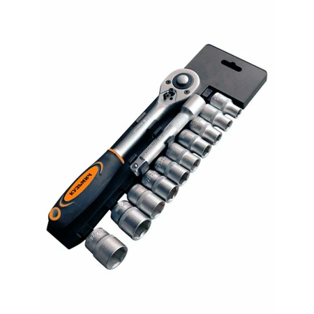 Набор торцевых головок 1/2", 12 предметов КУЗЬМИЧ НИК-027/12 (10)