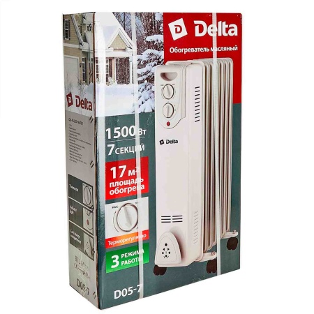 Обогреватель масляный D05-7  "DELTA",  1500Вт,  7секций