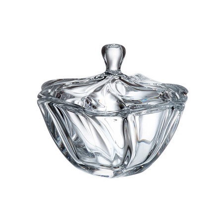 Конфетница 13см с крышкой Crystalite Bohemia Neptune 