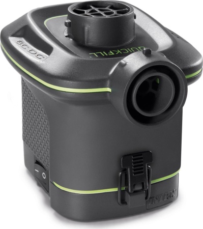 6663866638, Intex, Насос электрический на батарейках (6шт х тип C) "Quick-Fill Battery" 420л/м, 3 насадки в комплекте, уп.6