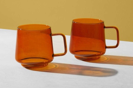 Набор: 2 кружки 0.4л янтарный "Blend Sala" в подарочной упаковке.