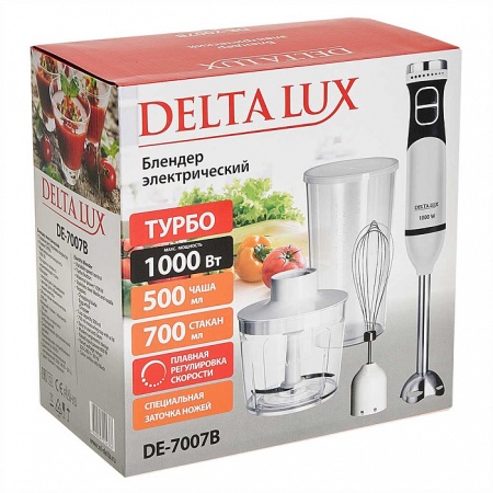 Блендер 1000Вт DELTA LUX DE-7007B