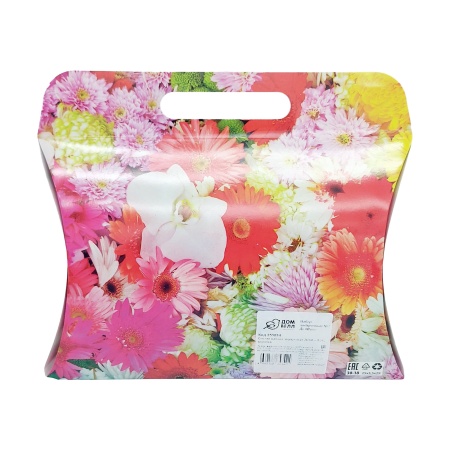 Набор подарочный №1 ДомВелл  (4шт 36х60 полотенец из вафельного полотна) коробка сумочка