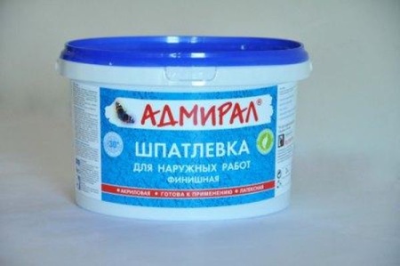 Шпатлевка акриловая 1,5кг д/наружных работ АДМИРАЛ