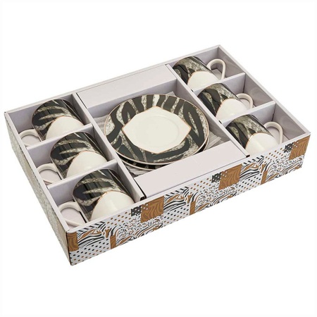 Набор кофейный 12пр. "Wild"  в подарочной коробке