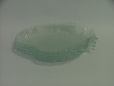 10257 Набор 6 тарелок 255*210мм К4 Марин-рыба