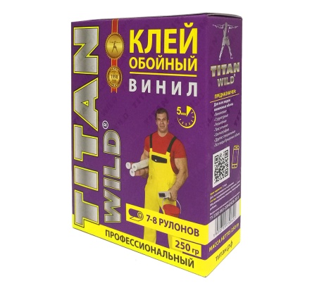 Клей для обоев виниловых 200гр Титан Wild пакет