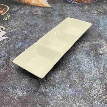 Менажница квадратная 29х9см белая РД75685