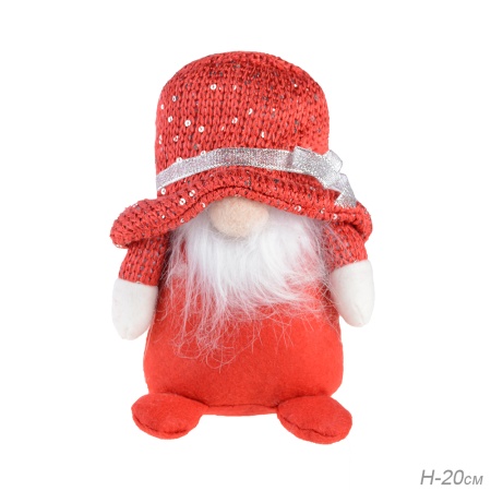 Гном декоративный новогодний  20 см