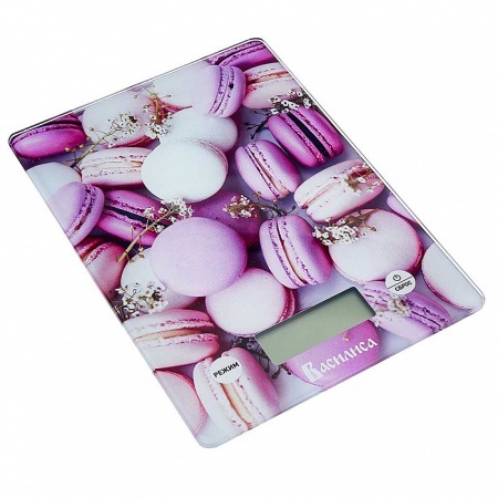 Весы настольные электронные ВАСИЛИСА ВА-013 "Макарони": 5 кг, стекло