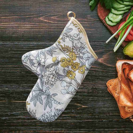 Варежка кухонная ДомВелл рогожка Нектар 3123/2 Варежка кухонная ДомВелл рогожка Нектар 3123/2