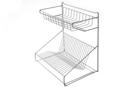Сушилка для посуды настенная хром Сушилка для посуды настенная хром