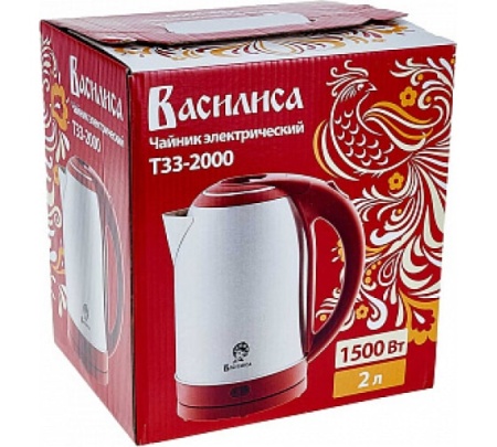 Чайник 2,0л ВАСИЛИСА Т33-2000 1500 Вт