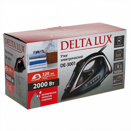 Утюг 2000Вт DELTA LUX DE-3001