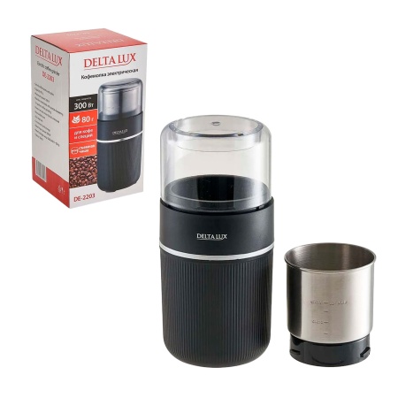 Кофемолка 300Вт DELTA LUX DE-2203 