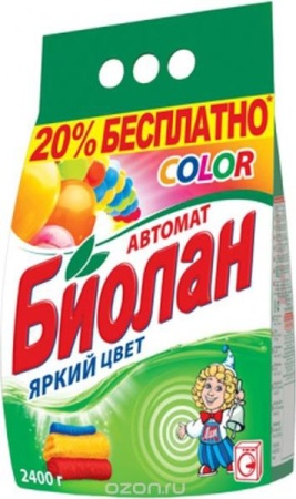Стиральный порошок 2,4кг БИОЛАН Автомат колор