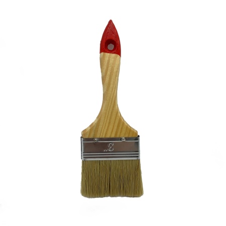 Кисть плоская 75мм 3" "Стандарт" натуральная щетина, деревянная ручка РД71663