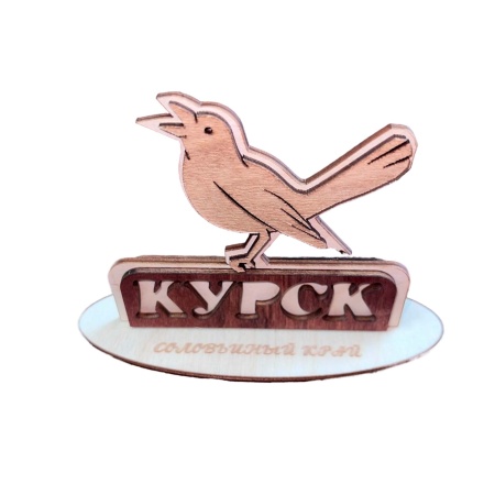 Настольный сувенир "Соловей" 0,13*0,05*0,087 ДомВуд Экошпон Ф436