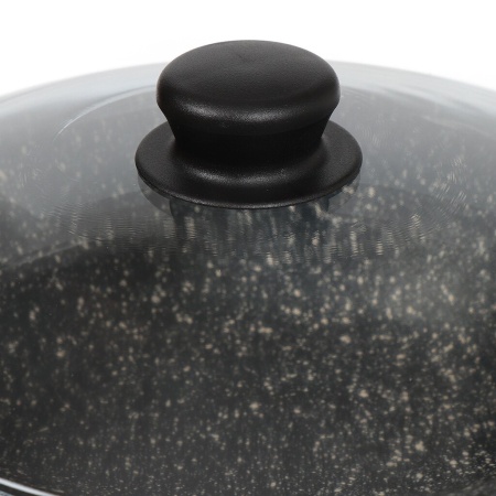 Сотейник 260мм 82мм Гранит пласт/руч. с кр. (п/у), ст2611аг