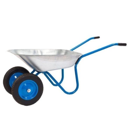 Тачка строительная, 110 л., двухколесная. грузоподъемность 180кг, 3.25/3.00-8