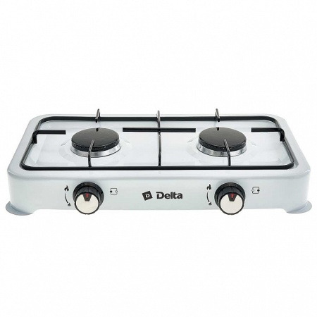 Газовая плита 2 конфорки DELTA D-2206 белая