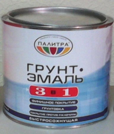 Грунт-эмаль 0,9кг красно-коричневая ЧП "Палитра"