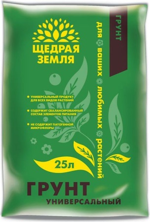 Грунт 25л универсальный  "Щедрая земля"